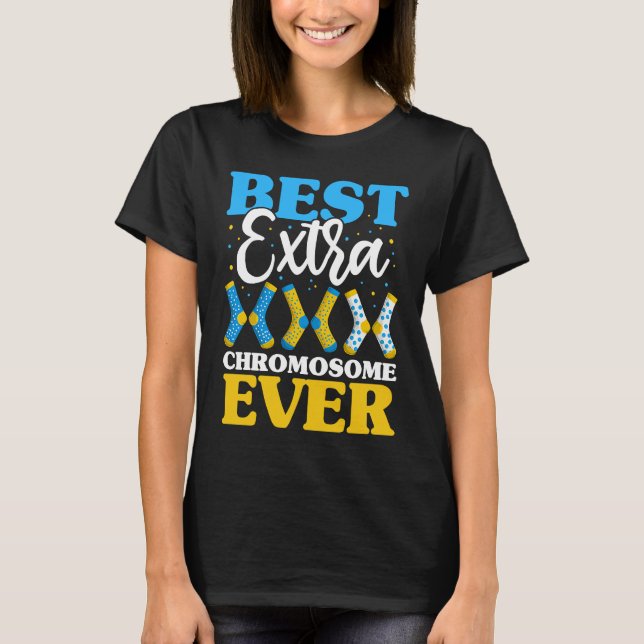 Best Extra Chromosome Ever  Down Syndrome Kids Soc T-Shirt (Vorderseite)