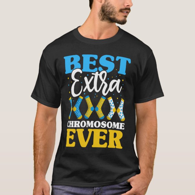 Best Extra Chromosome Ever  Down Syndrome Kids Soc T-Shirt (Vorderseite)