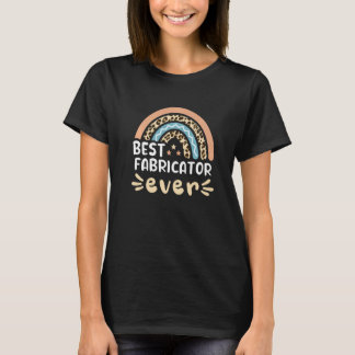 Best Fabricator Ever Leopard Rainbow Mom T-Shirt