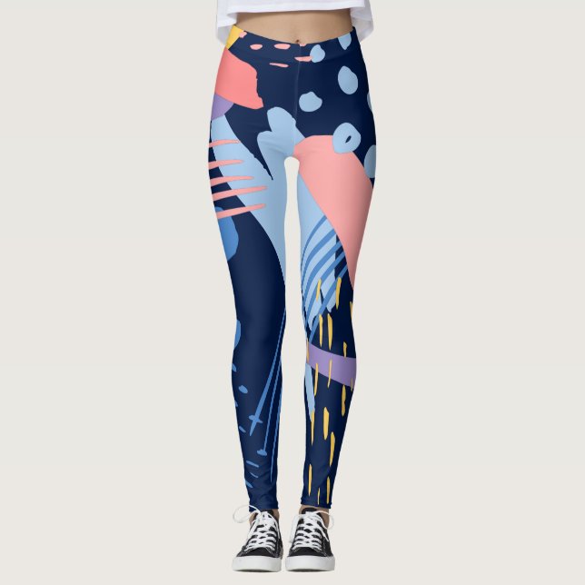 BEST FARBBIGER PATTER  LEGGINGS (Vorderseite)