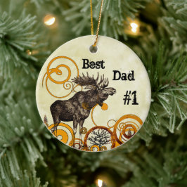 Best Father Award Ornaments Keramikornament