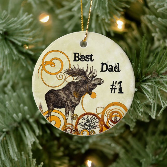 Best Father Award Ornaments Keramikornament (Baum)