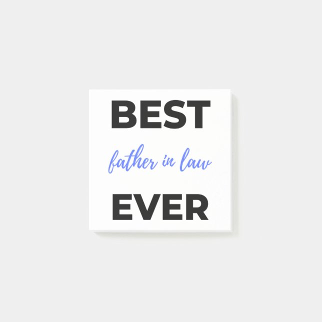 Best Father In Law Ever 2 Post-it Klebezettel (Vorderseite)