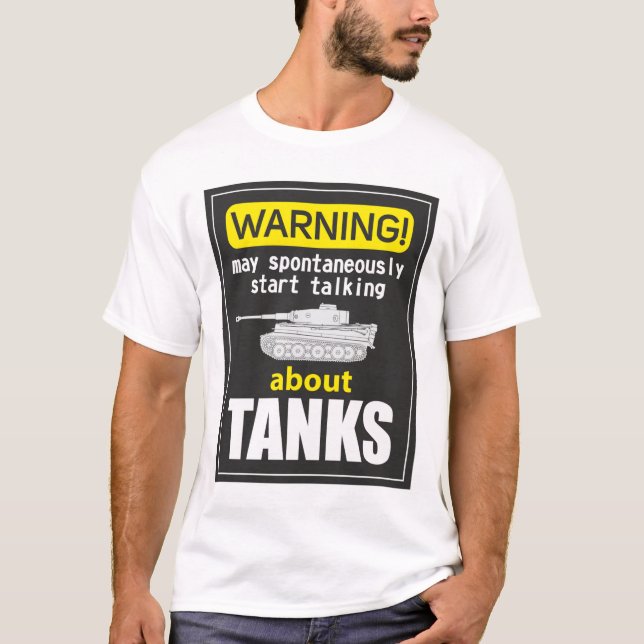 Best for a tank fan Warnung kann spontan (Vorderseite)