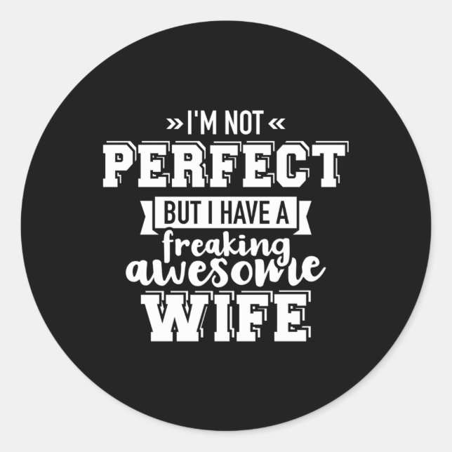 Best for Husband's Day Runder Aufkleber (Vorderseite)