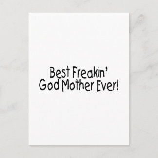 Best Freakin God Mother Ever 2 Postkarte
