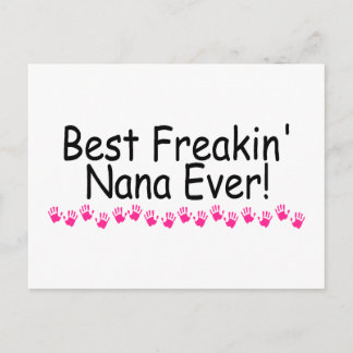 Best Freakin Nana Ever Postkarte