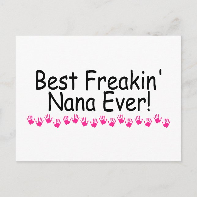 Best Freakin Nana Ever Postkarte (Vorderseite)