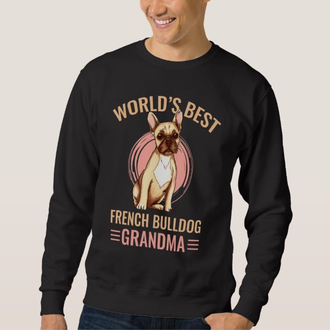 Best French Bulldog Oma Sweatshirt (Vorderseite)