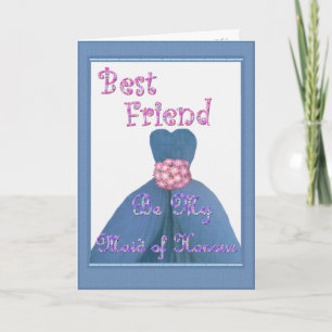 BEST FREUND Trauzeugin PERIWINKLE Dress Einladung