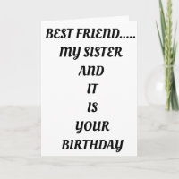 *BEST FREUND UND SCHWESTER* GEBURTSTAG BEREIT ZUM 