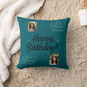 Best-Freunde-Foto-Geschenkwurfkissen Kissen