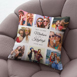 BEST FREUNDS Modernes, schicker Instagram Foto Col Kissen<br><div class="desc">Custom Besties Foto Kissen mit eigenen personalisierten Namen in einem Insta freundlichen Foto Collage Grid. Perfektes Geschenk für einen wahren Abschluss oder eine süße Geburtstagskarte für Ihre beste Freundin für immer.</div>