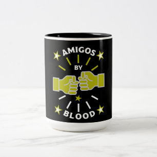 Best Friend Amigos Zweifarbige Tasse
