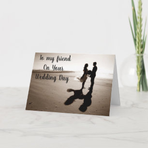 "BEST FRIEND" AUF IHRER WEDDING Day LIEBE/FUN CARD Karte
