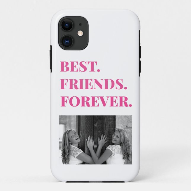Best Friend BESTE FREUNDIN Bestie Foto Case-Mate iPhone Hülle (Rückseite)