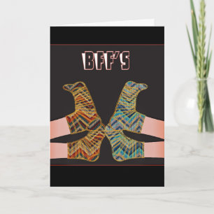 BEST FRIEND BESTE FREUNDIN GIRLFRIENDS HELLO CARD KARTE