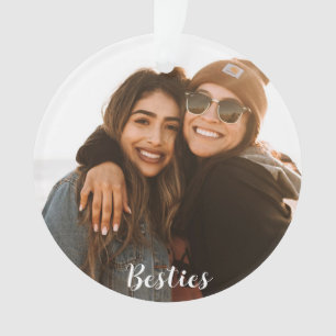 Best Friend Besties Custom Foto Ornament