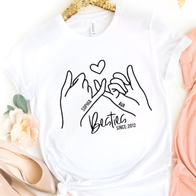 Best Friend Besties Seit dem Jahr Geschenk Persona T-Shirt (Von Creator hochgeladen)