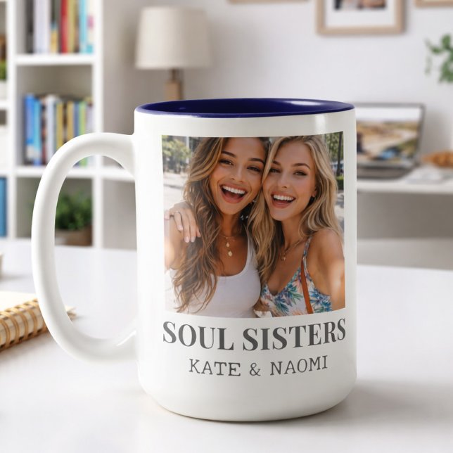 Best Friend BFF Gift Coffee Mug Zweifarbige Tasse (Besties forever!)