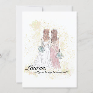 Best Friend Bridesmaid Karten