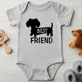 Best Friend Dackel 1 Stück Baby Outfit Unisex Strampler