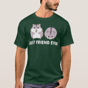 Best Friend Ever Hamster Funny Hamster Gray T-Shirt