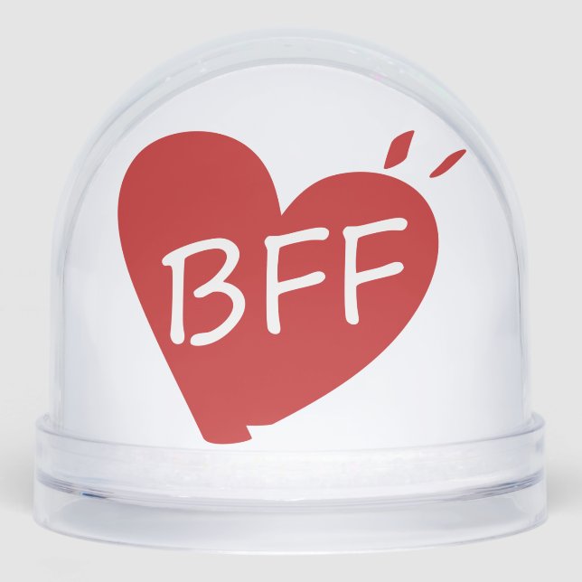 Best Friend Forever Friendship – Heartfelt Friend  Schneekugeln (Vorderseite)