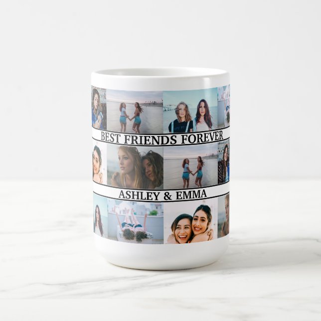 Best Friend Forever Individuellen Namens 12 FotoCo Kaffeetasse (Mittel)
