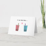 best friend funny sweet bestie bubble tea karte<br><div class="desc">cute and funny card for your best friend with a funny tea pun,  to my best tea. Personalize any sweet message inside! Great for your best friend birthday,  galentine day or any toher occasion</div>