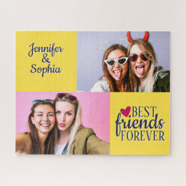 Best Friend für immer zwei Bilder Vorlage modern Puzzle
