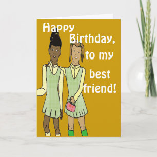 Best friend Geburtstagskarte Karte