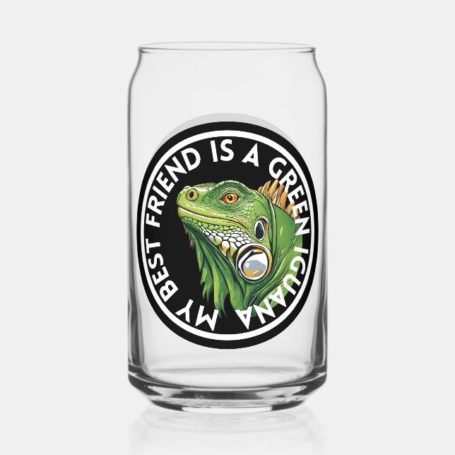 Best Friend Green Iguana Dosenglas (Vorderseite)