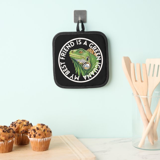 Best Friend Green Iguana Topflappen (Insitu (Hängend))