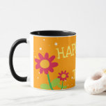 Best Friend Happy Birthday Coffee Tasse<br><div class="desc">Überraschen Sie Ihre Freunde oder Familienmitglieder zum Geburtstag mit einer Kaffeemaschine mit einer Tasse. Eine niedliche Blume entworfen Tasse ist ideal zum Geburtstag Geschenk. Erweitern Sie Ihre Geburtstagswünsche und Ihre Liebe, teilen Sie ihr Glück gemeinsam auf diesen besonderen Anlässen mit einer Geburtstagskarte. Das Design:- orangefarbener Hintergrund auf weißer Tasse, entworfen...</div>