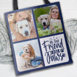 Best Friend hat Pads Custom 3 Pet Foto Hund Lover<br><div class="desc">Mein bester Freund hat Paws! Feiern Sie Ihren besten Freund mit einem individuellen Foto Collage Tote Bag für Haustiere. Wenn Sie so viele lustige Erinnerungen und Fotos haben, reicht ein Foto nicht aus. Unser Hund Foto Tote Tasche hat drei Fotos. Egal ob Sie einen neuen Welpen haben oder sich jedes...</div>
