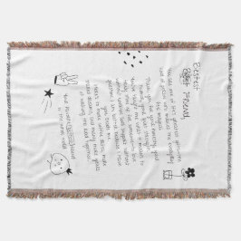 Best Friend Letter Decke