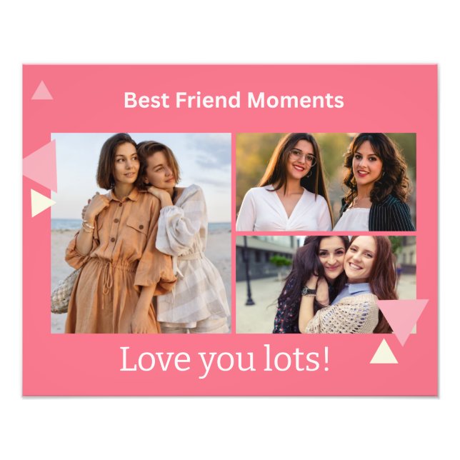 Best Friend Moments Photo Collage – Personalized  Fotodruck (Vorne)