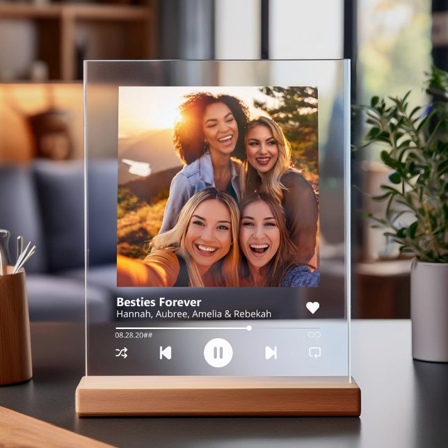 Best Friend Personalisiert Acrylic Song Foto Plaqu Acrylschild (Von Creator hochgeladen)