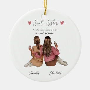 Best Friend Personalisiert Plaque Keramik Ornament