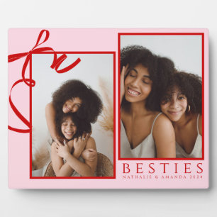 Best Friend Pink Foto Plaque Fotoplatte