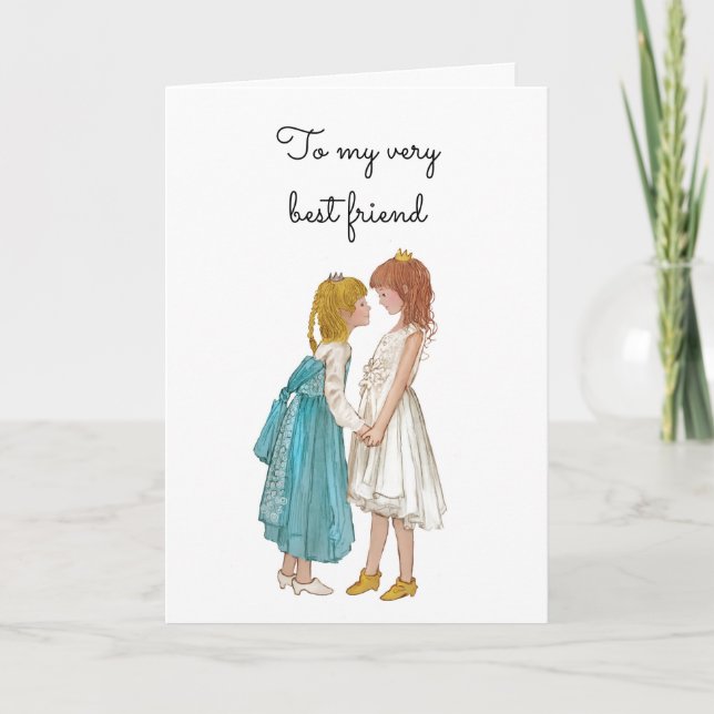 Best Friend Please be my Maid of Honor Princess Einladung (Vorderseite)