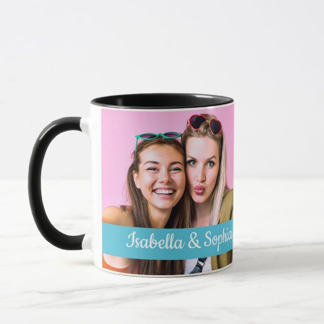 Best Friend Seit modernen zwei Bildern Template BE Tasse (Links)