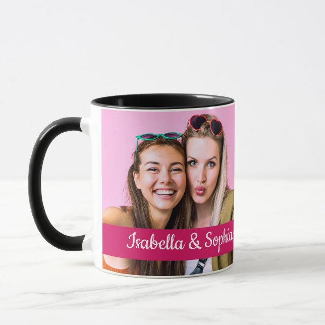 Best Friend Seit modernen zwei Bildern Template BE Tasse (Links)
