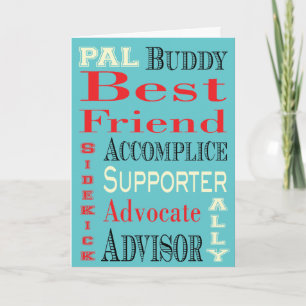 Best Friend Subway Art Karte