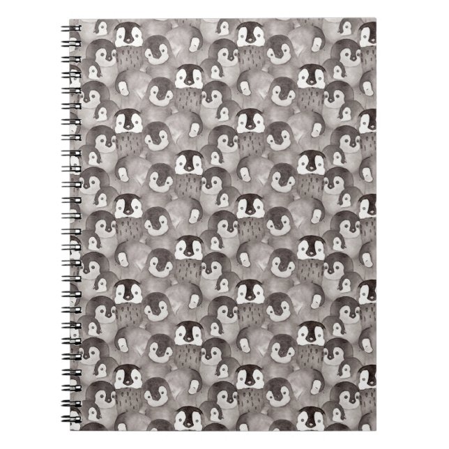 Best Friend Watercolor Baby Penguin Notizblock (Vorderseite)