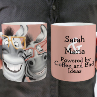 Best Friend Zebras Funny Kaffeetasse