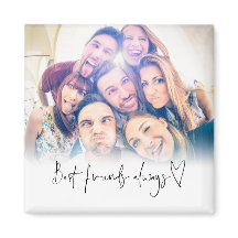 Best Friends Always Modern Heart Script Foto