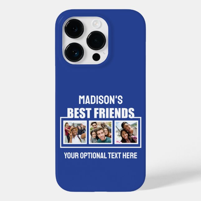 Best Friends benutzerdefinierte Fotos, Text & Farb Case-Mate iPhone Hülle (Rückseite)
