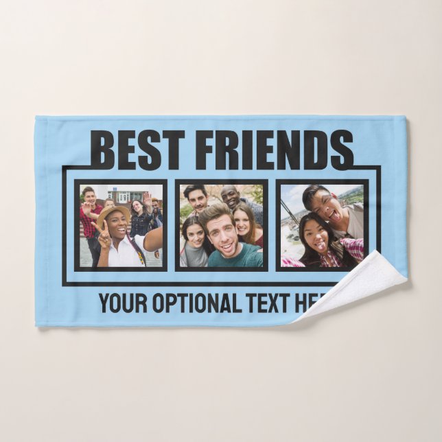 Best Friends benutzerdefinierte Fotos, Text & Farb Handtuch (Handtuch)